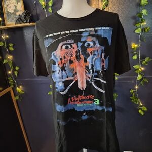 A Nightmare on Elm Street 3 Dream Warriors Vintage Graphic Tee - Black